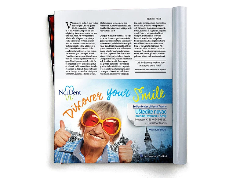 NorDent print advertisement.