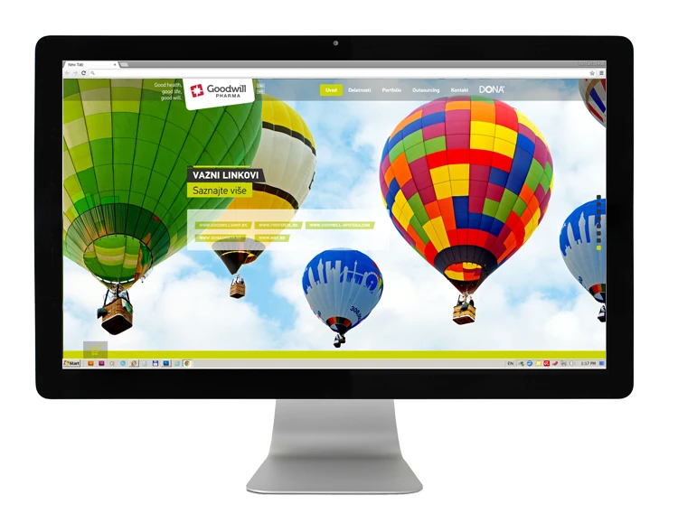 Goodwill Pharma corporate website presentation.