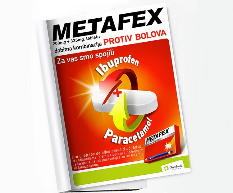 Metafex print advertisement.