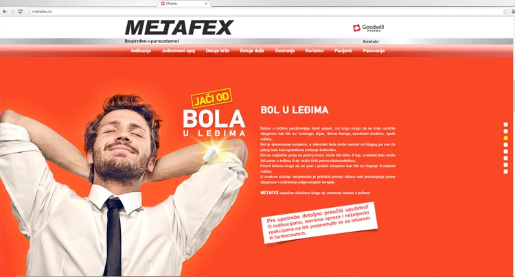 Metafex campaign digital application.