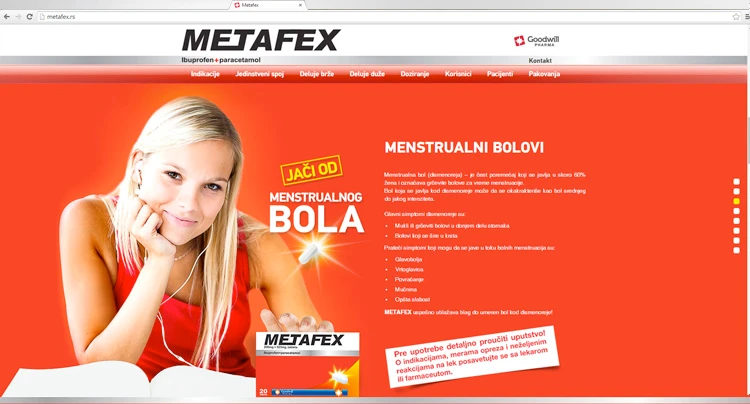 Second Metafex campaign digital application.