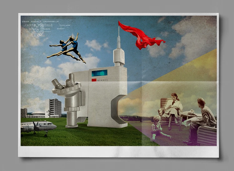 Horizontal variation from Viktor Juriga’s self-promotional exhibition poster series.