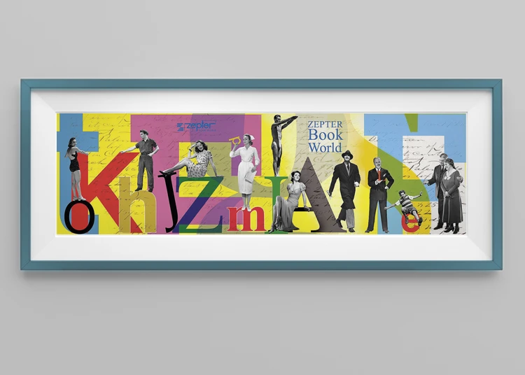 Zepter Bookworld poster displayed in an interior.