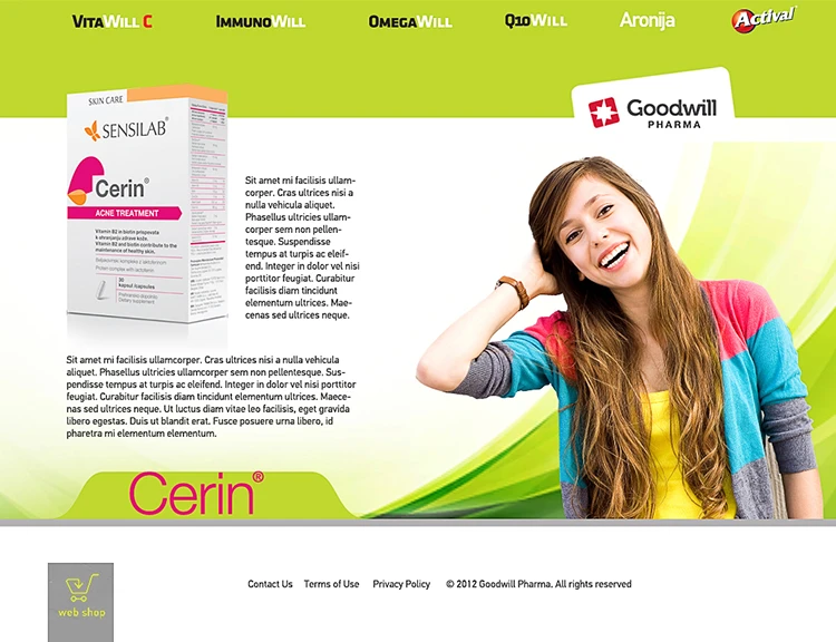 Goodwill Pharma Cerin product page.