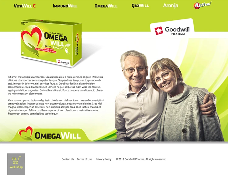 Goodwill Pharma Omega Will product page.