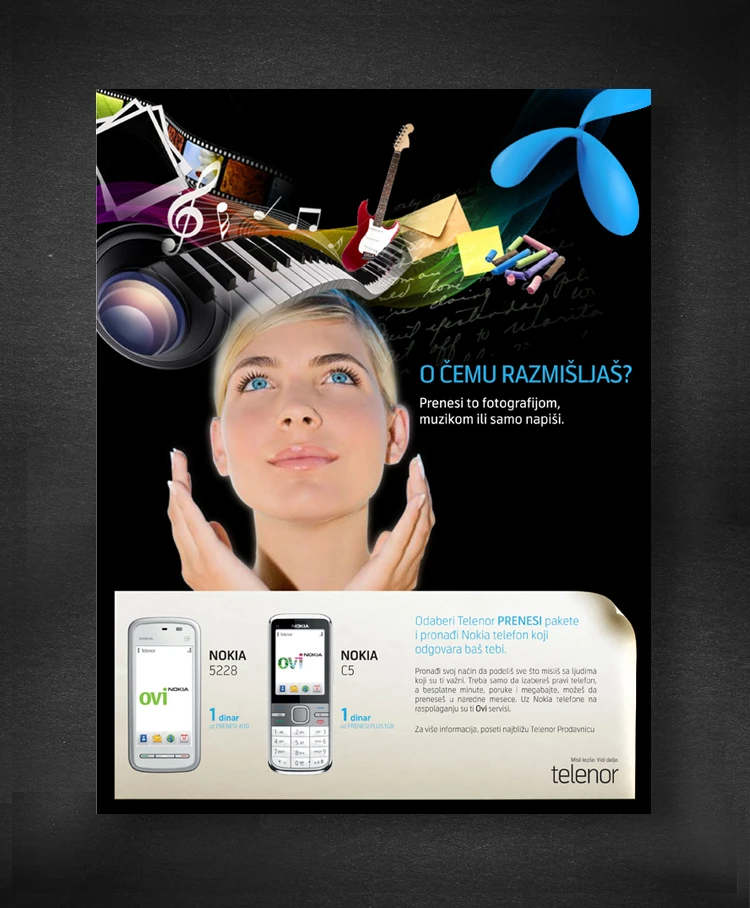 Telenor campaign advertisement.